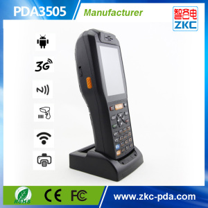 Touch Screen Handheld 3G RFID PDA with Barcode Scanner and Printer (PDA3505)