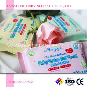 Baby Dry Wipes with 10sheets/Bag, Wet and Dry Use